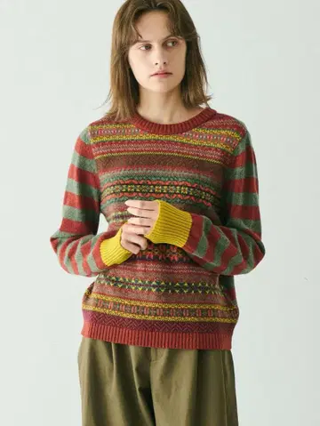 [ 새상품 ] ERIBE 울 2WAY 니트 풀오버