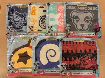 모여봐요 동물의 숲 제일복권 G상 타월 7종 컴프