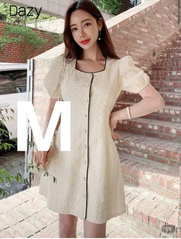 [새상품급] 캬바 미니 원피스 화이트 M