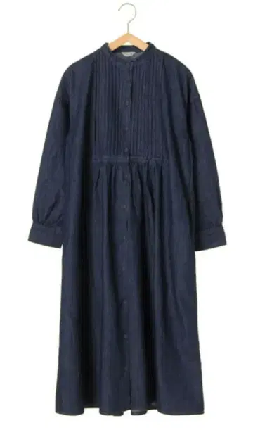 사만사 모스모스 데님 프론트 오픈 와턱 원피스