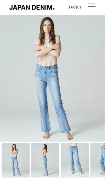 RED CARD TOKYO 스트레이트 데님 사이즈 23 라이트 블루