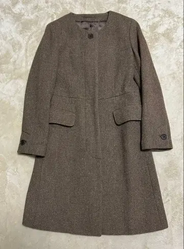 마가렛호웰 울 코트 브라운