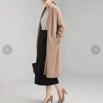 그린 레이블 릴랙싱 FX 롱 가디건 긴팔 베이지