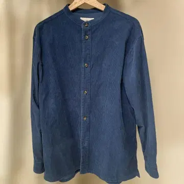 어반 리서치 블루 코듀로이 셔츠