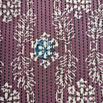 보라색 형염 코몬 순수 실크 긴 길이