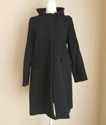 VICKY 비키 후드 코트 블랙 컬러 블랙 사이즈 2 M 사이즈