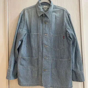 EDWIN 스트라이프 커버올 자켓 남성용 M 사이즈