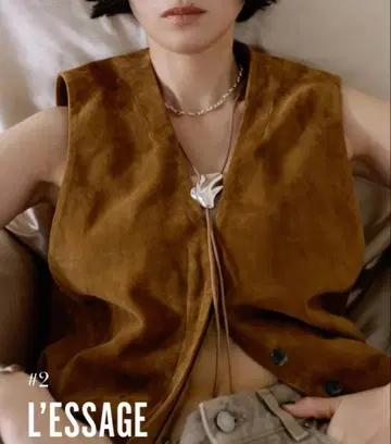 새상품 제니버드 실버 루프 타이 목걸이 저널 스탠다드 레사주