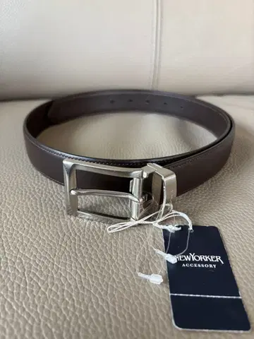 미사용 새상품 NEW YORKER 다크 브라운 벨트