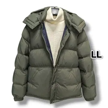 남성용 프리미엄 화이트 구스 750FP 다운 자켓 LL 사이즈