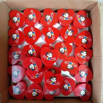 레트로! 페코짱 하트형 샤프너 53개입 (연필깎이)