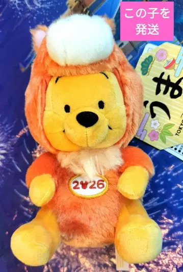 푸우 경자년 인형 배지 말 인형 배지