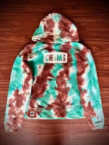CHUMS / 타이 다이 패턴 후드티