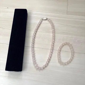 [ 가격 인하 ] 수정 목걸이 팔찌 세트