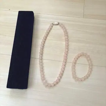 수정 목걸이 팔찌 세트