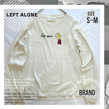 [ Left Alone ] 레프트 얼론 양면 프린트 롱T 티셔츠 긴팔