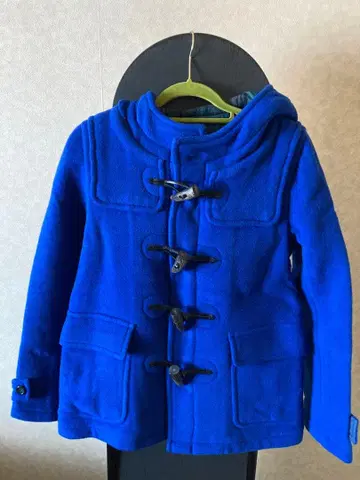 SHPS 파란색 더플 코트 후드 부착