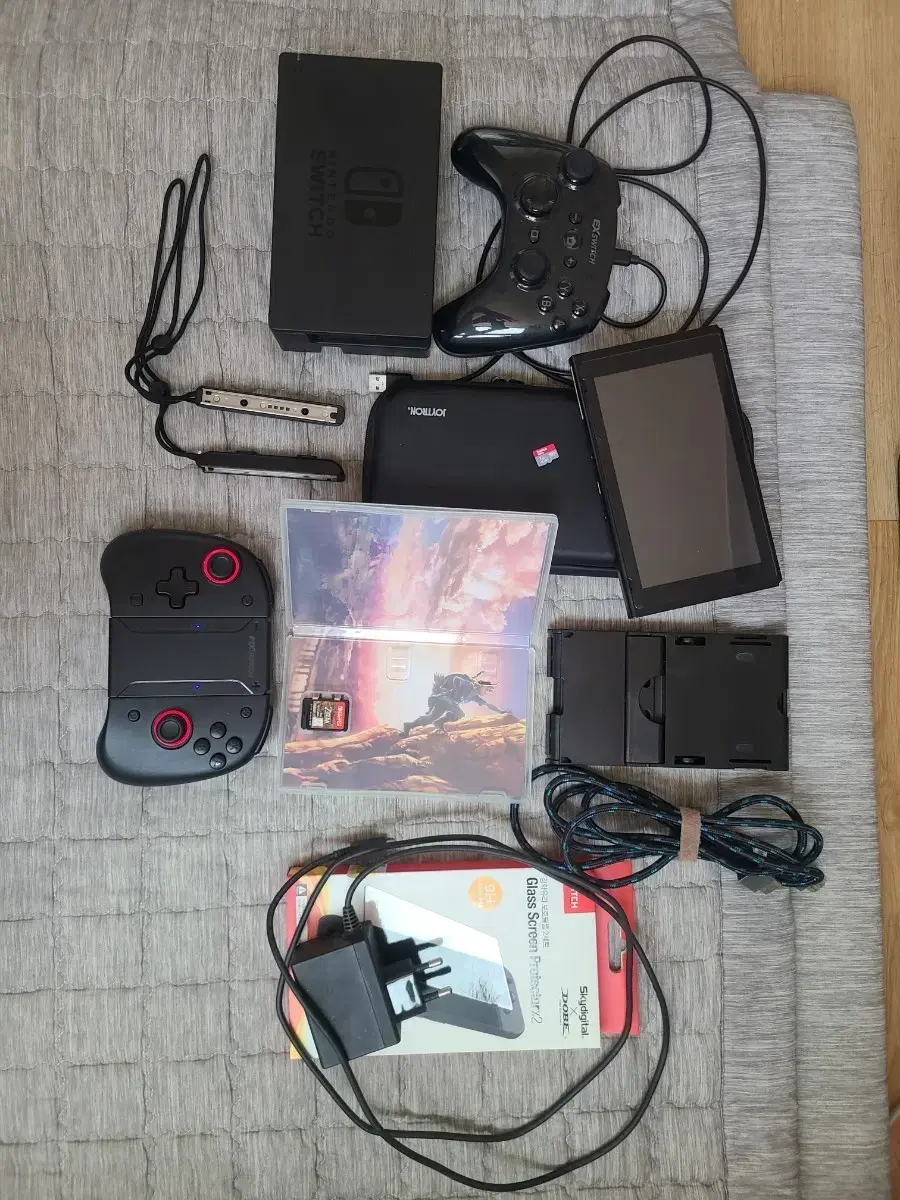 Nintendo Switch 1 + Breath of the Wild + Joytron Controller + Full Set  #게임기,#닌텐도스위치,#닌텐도,#게임 on Bunjang Global Site.