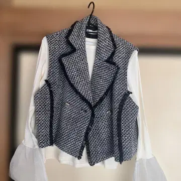 RICHE 트위드 베스트 세트