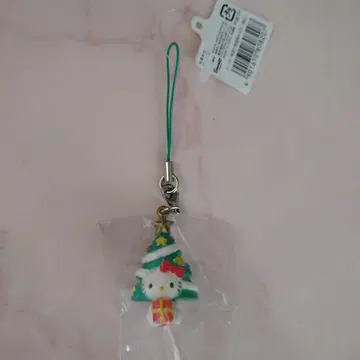 헬로키티 스트랩 크리스마스트리 미사용 레트로