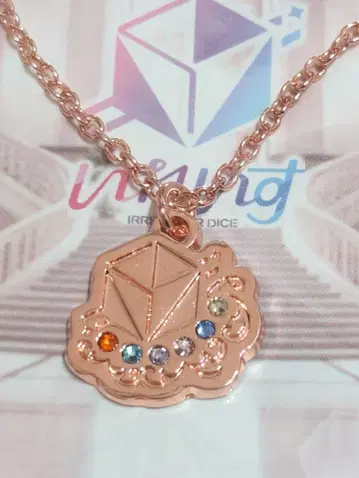 이레우스 5주년 기념 다이스형 주얼 로고 펜던트 목걸이