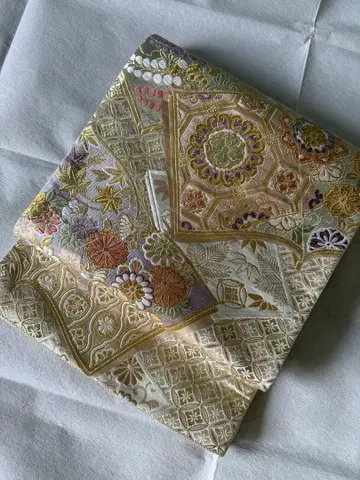 후쿠로 오비 페일 그린 보물 총집합 칠보 꽃