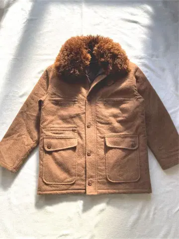 PROVENZANO 알파카 100 보아 부착 마운틴 블루종 카멜 M