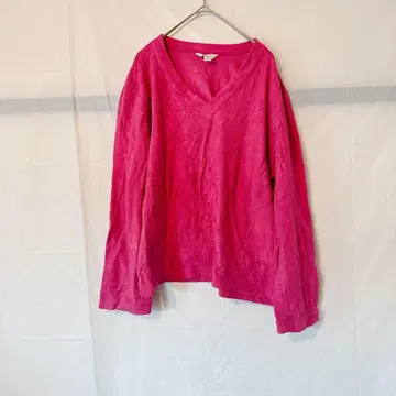 즉시 구매 Charter Club 핑크 V넥 상의 [ M ] 긴팔