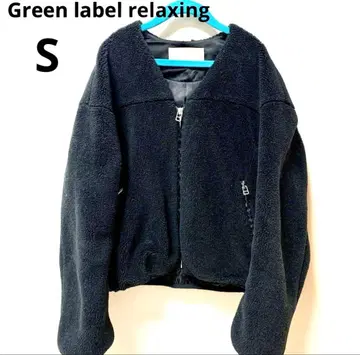 Green label relaxing 보아 자켓 블랙 숏 기장