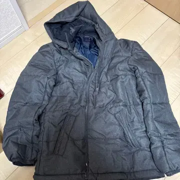 Mitsumine 후드 부착 다운 자켓 LL 그레이