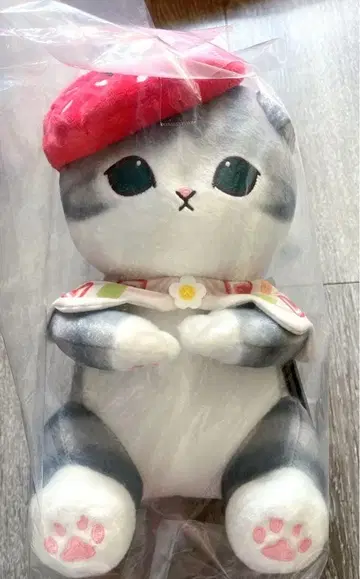 모프 샌드 1번 복권 B상 후르츠 샌드 냥이 안아주기 봉제 인형