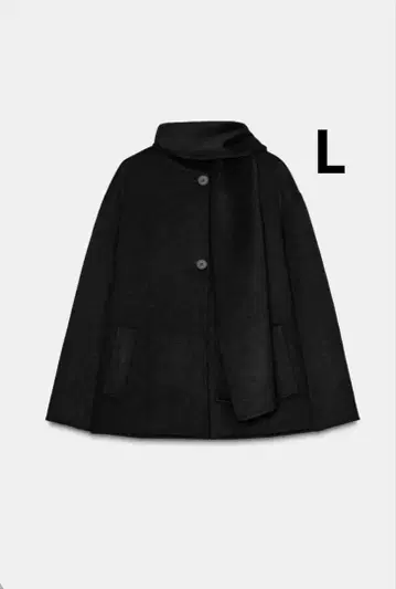 ZARA 자라 울 숏 스카프 코트 새상품, 미사용