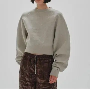 타임세일 새상품급 TODAYFUL 그레이 크롭 니트