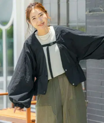 niko and 2WAY 볼레로 자켓 블루종 블랙