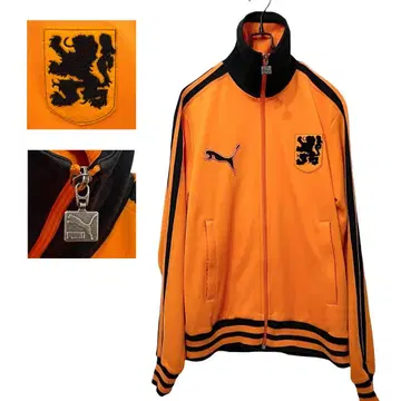 [컨디션 최상] 빈티지 PUMA 푸마 네덜란드 트랙 자켓 오렌지