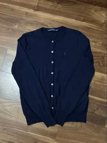 랄프 로렌 가디건 네이비