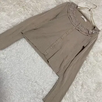 르네 프릴 비쥬 가디건 베이지 34 깔끔한 겉옷