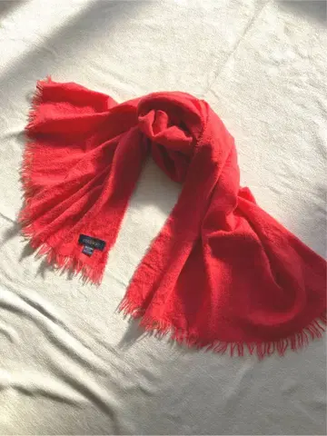 콜롬보 캐시미어 100% 대형 스톨 살몬 핑크 이탈리아제 새상품급