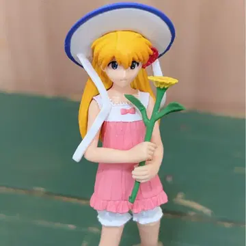 에반게리온 아스카 피규어 밀짚모자 x 꽃 GAINAX