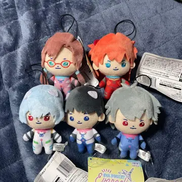 EVA POCKET 에반게리온 마스코트 5종 세트