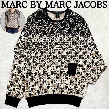 새상품급 마크제이콥스 레오파드 무늬 니트 라메 스팽글 울