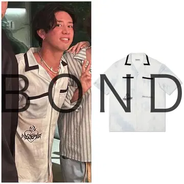 PAS DE MER 오픈 카라 셔츠