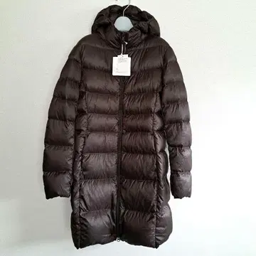 유니클로 브라운 울트라 라이트 다운 롱 자켓 여성용