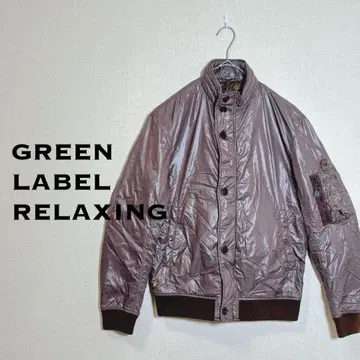 그린 라벨 릴랙싱 다운 자켓 캐주얼 브라운 사이즈 L