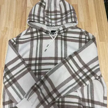 ZARA 체크 무늬 플리스 후드티, 여성분들 오버 사이즈로 어떠세요?