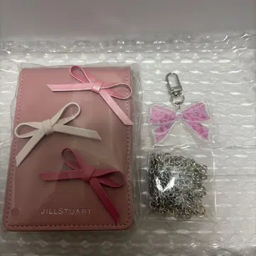 JILLSTUART 질스튜어트 리본 화장품 파우치 참 포함