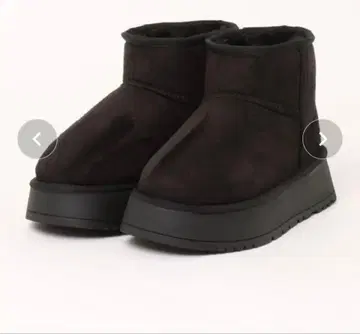 블랙 스웨이드풍 숏부츠