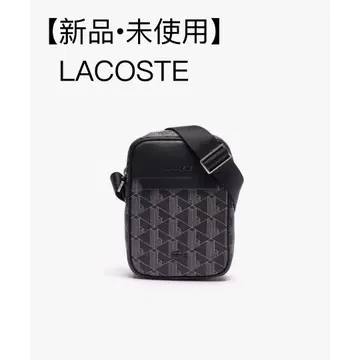 [ 새상품 미사용 ] 라코스테 LACOSTE 모노그램 버티컬 숄더백