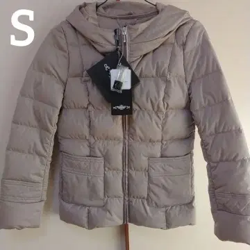 루이 부티크 다운 자켓 후드 부착 베이지 S