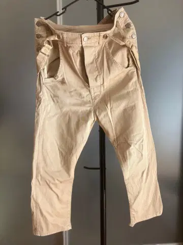 ZUCCa / 베이지 사루엘 팬츠 ( 서스펜더 탈부착 가능 )